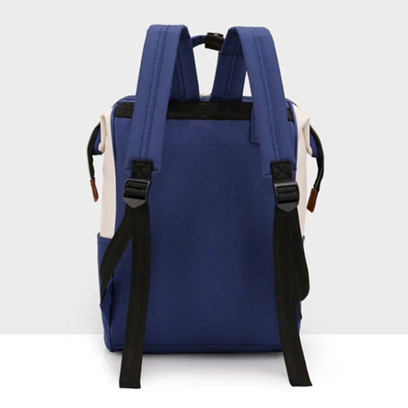 Large Capacity Canvas Diaper Bag Backpack