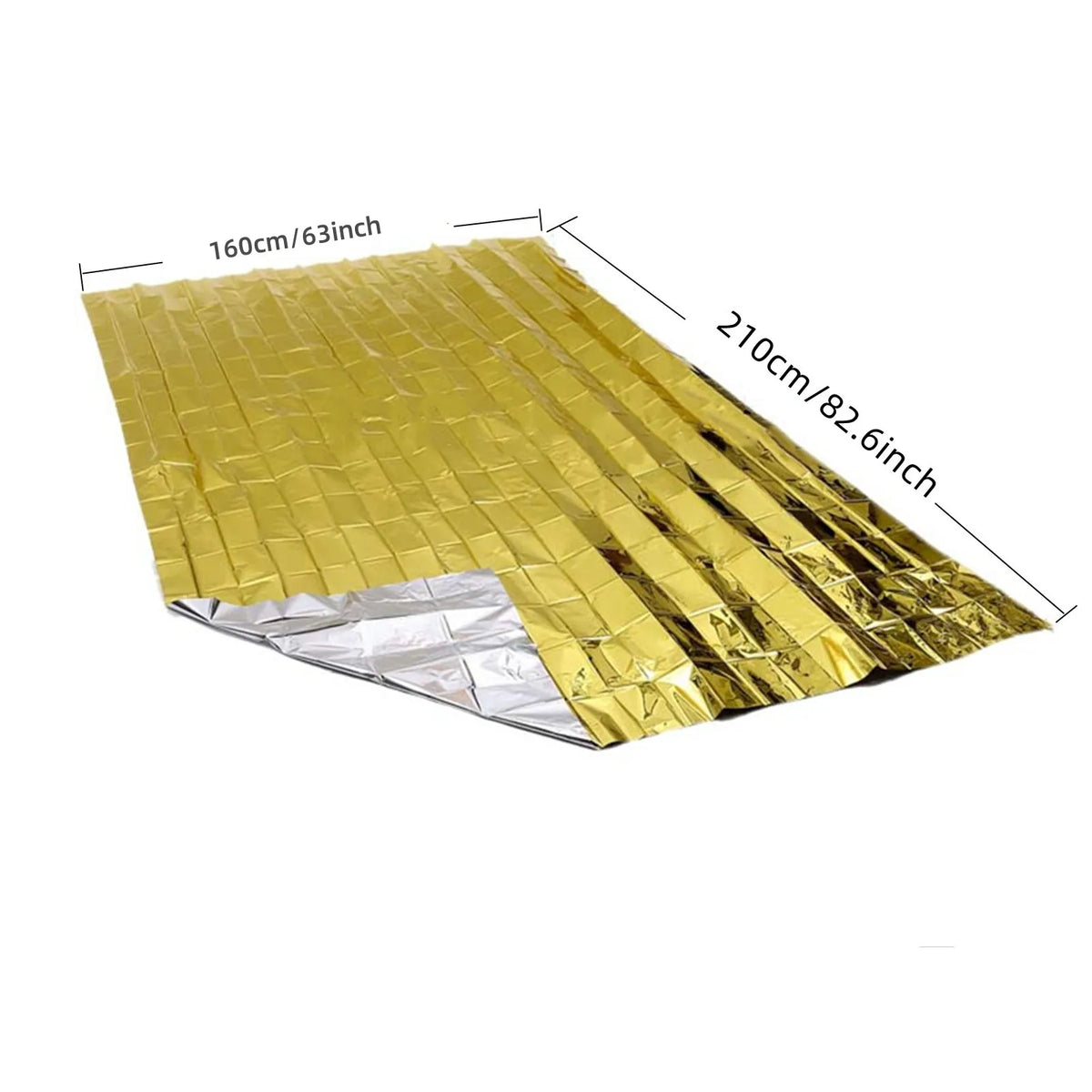 Gold Emergency Blanket Waterproof Insulation Tool 160x210cm