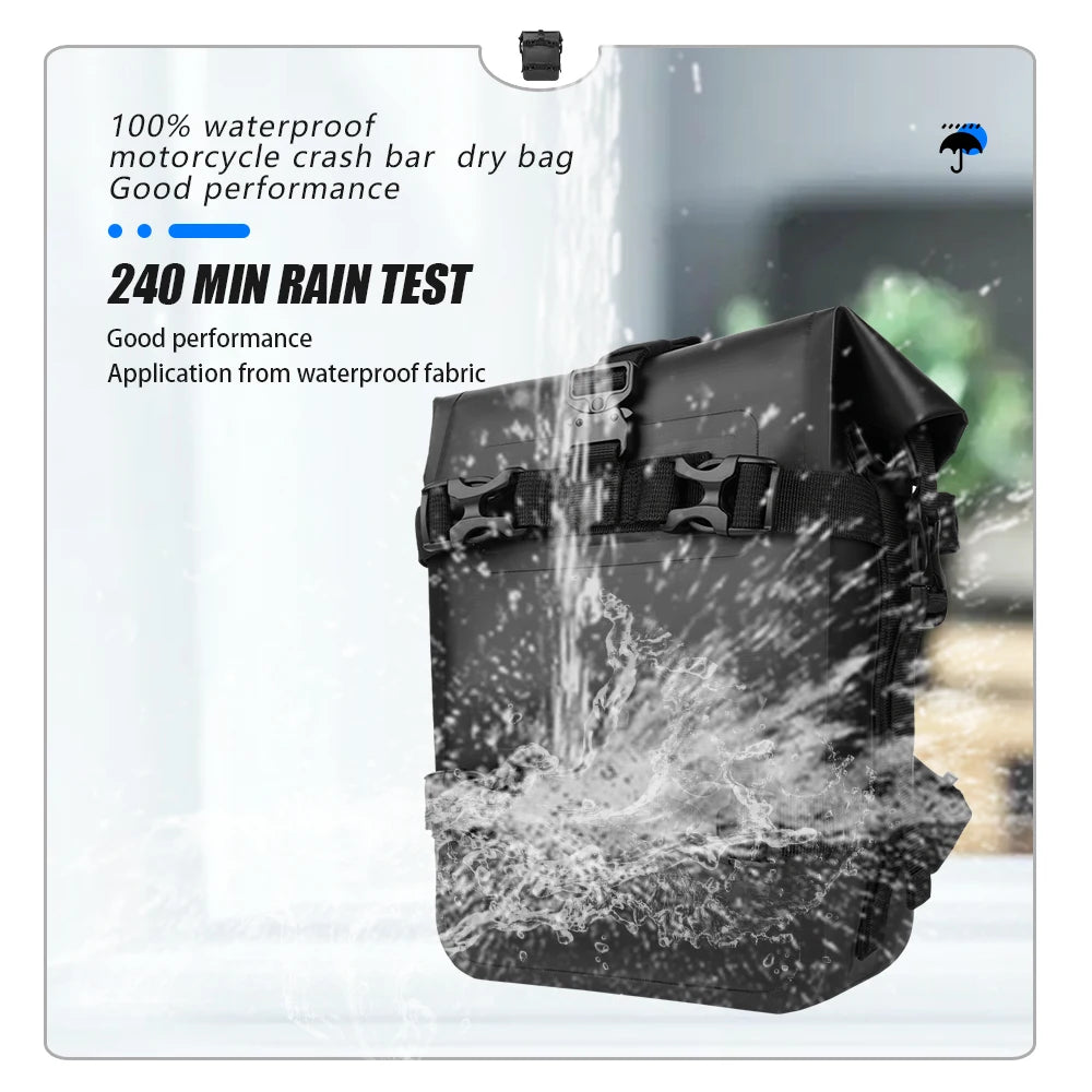 Waterproof Motorcycle Frame Bumper Bag for BMW and Honda