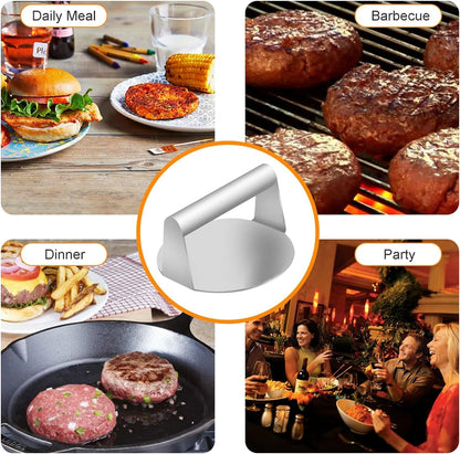 Stainless Steel Hamburger Meat Press Non-Stick Tool