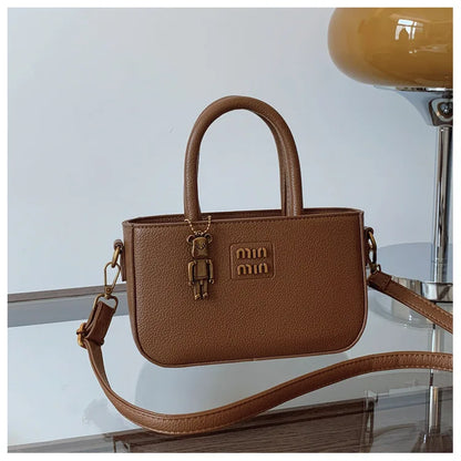 Women's Small Square Nylon Shoulder Bag for Mobile Phone