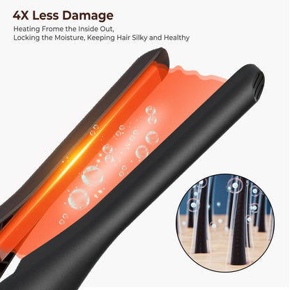 Small Flat Iron for Short Hair, Temperature Adjustable