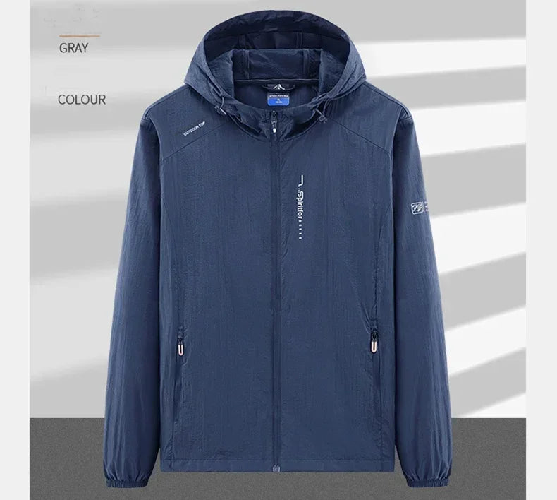 Men's UV Protection Quick Dry Windbreaker Jacket