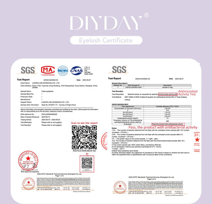 DIYDAY W Shape Eyelash Extensions Natural Soft Synthetic Hair