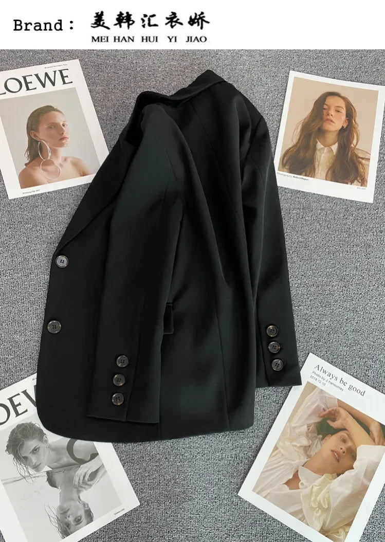 Elegant Long Sleeve Blazer Coat for Women