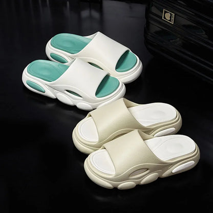Men's Summer Platform Slides EVA Non-slip Beach Shoes