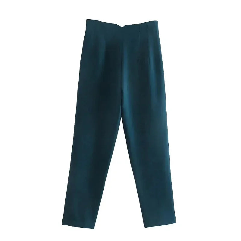 High Waist Pencil Pants for Women in Black and Pink