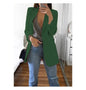 Slim Fit Polo Neck Cardigan Women's Coat