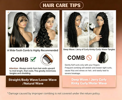 Loose Deep Wave Lace Frontal Wig 30 40 Inch Human Hair