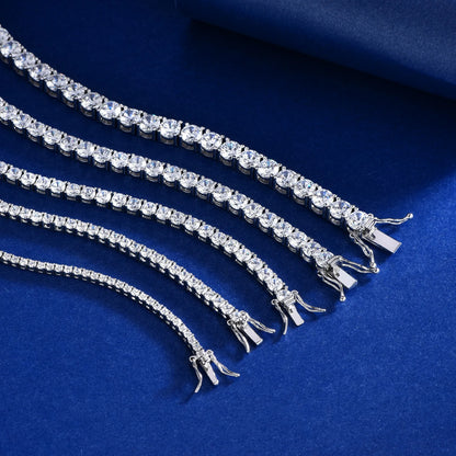 Moissanite Tennis Bracelet in S925 Sterling Silver