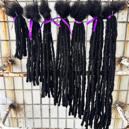 Handmade Human Hair Dreadlock Extensions 50 Strands 6-20 Inch