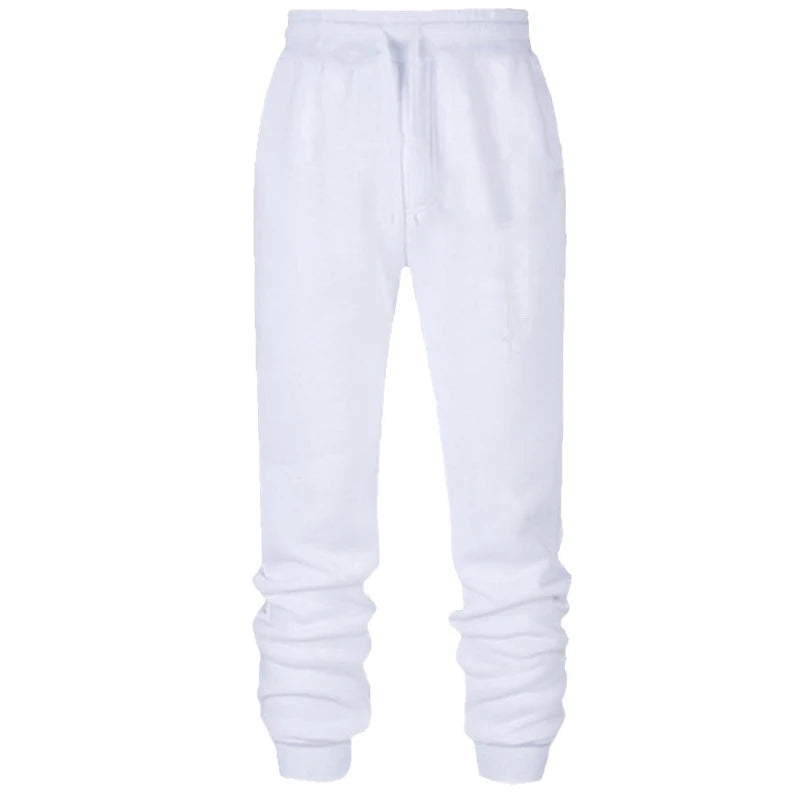 Men's Casual Polyester Sweatpants for Gym and Jogging