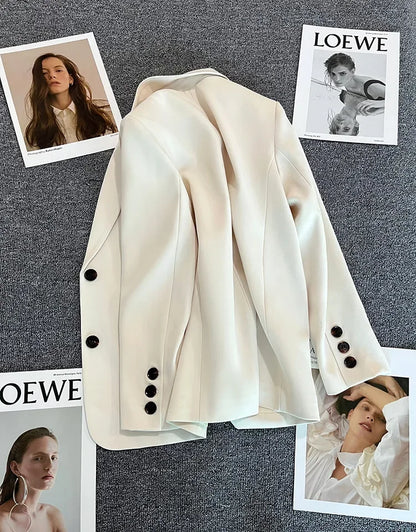 Elegant Long Sleeve Blazer Coat for Women