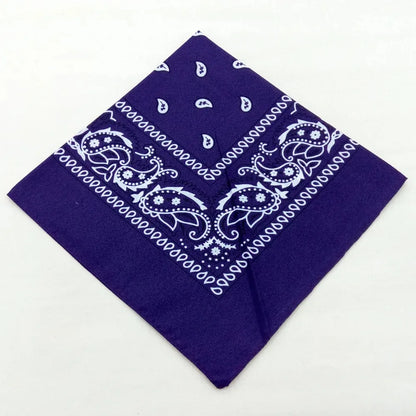 Unisex Polyester Paisley Bandana Hair Wrap