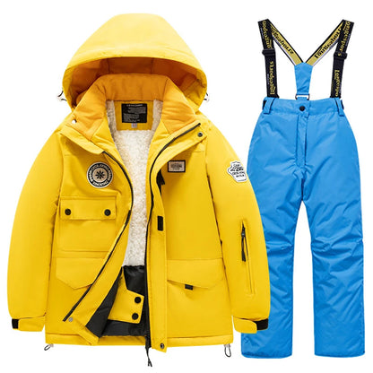 Winter Skiing Suit for Boys and Girls, Waterproof Polyester
