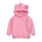 Kids Hooded Sweatshirt Cotton Solid Top for Girls