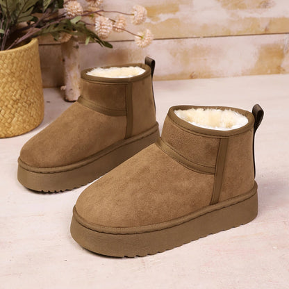 Sheepskin Wool Low-Cut Warm Comfortable Boots for Women