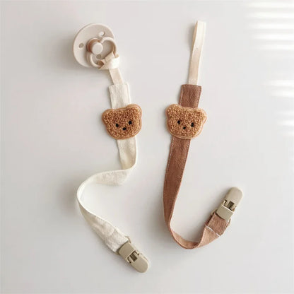 Cute Bear Baby Pacifier Chain Clip Holder