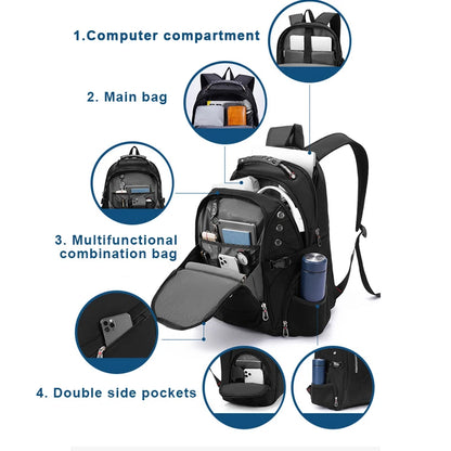 Waterproof Oxford Laptop Backpack for Travel and School