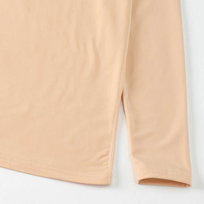 Women's Solid Color Round Neck Warm Suit
