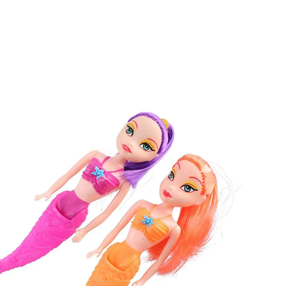 Mermaid Doll 16cm Educational Girls Toy Pink Purple Orange