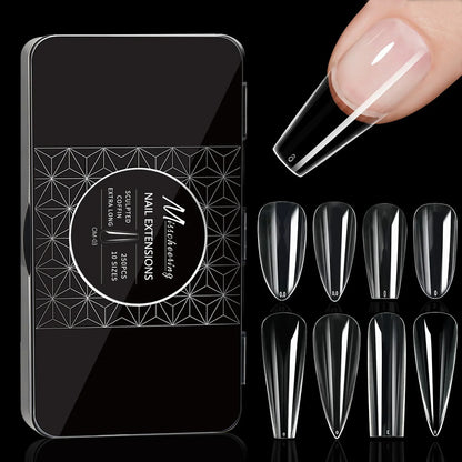 Soft Gel Full Cover Almond Fake Nails Box