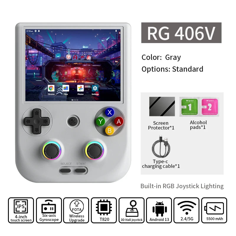 Anbernic RG 406V Retro Handheld Console 4 Inch IPS