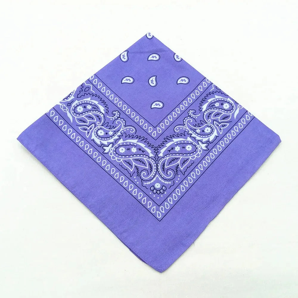 Unisex Polyester Paisley Bandana Hair Wrap
