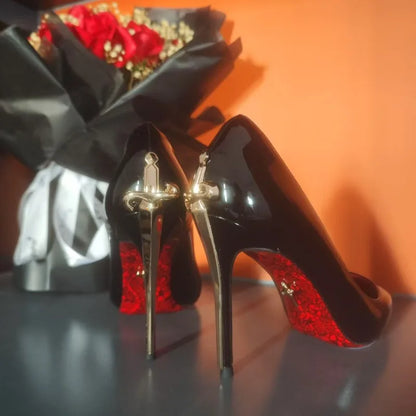 High Heel Stiletto Pointed Leather Women Shoes