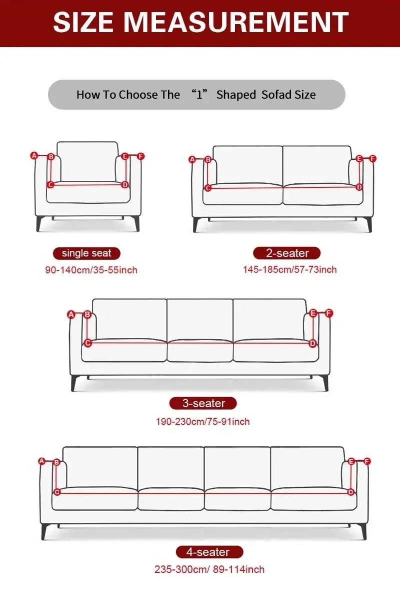 Thick Soft Corduroy Non-Slip Sofa Cover Universal Fit