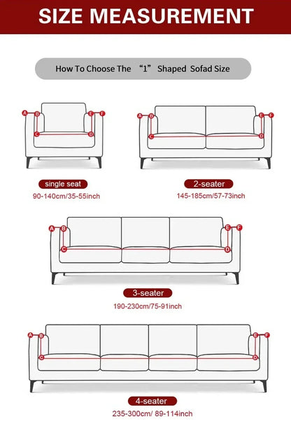 Thick Soft Corduroy Non-Slip Sofa Cover Universal Fit