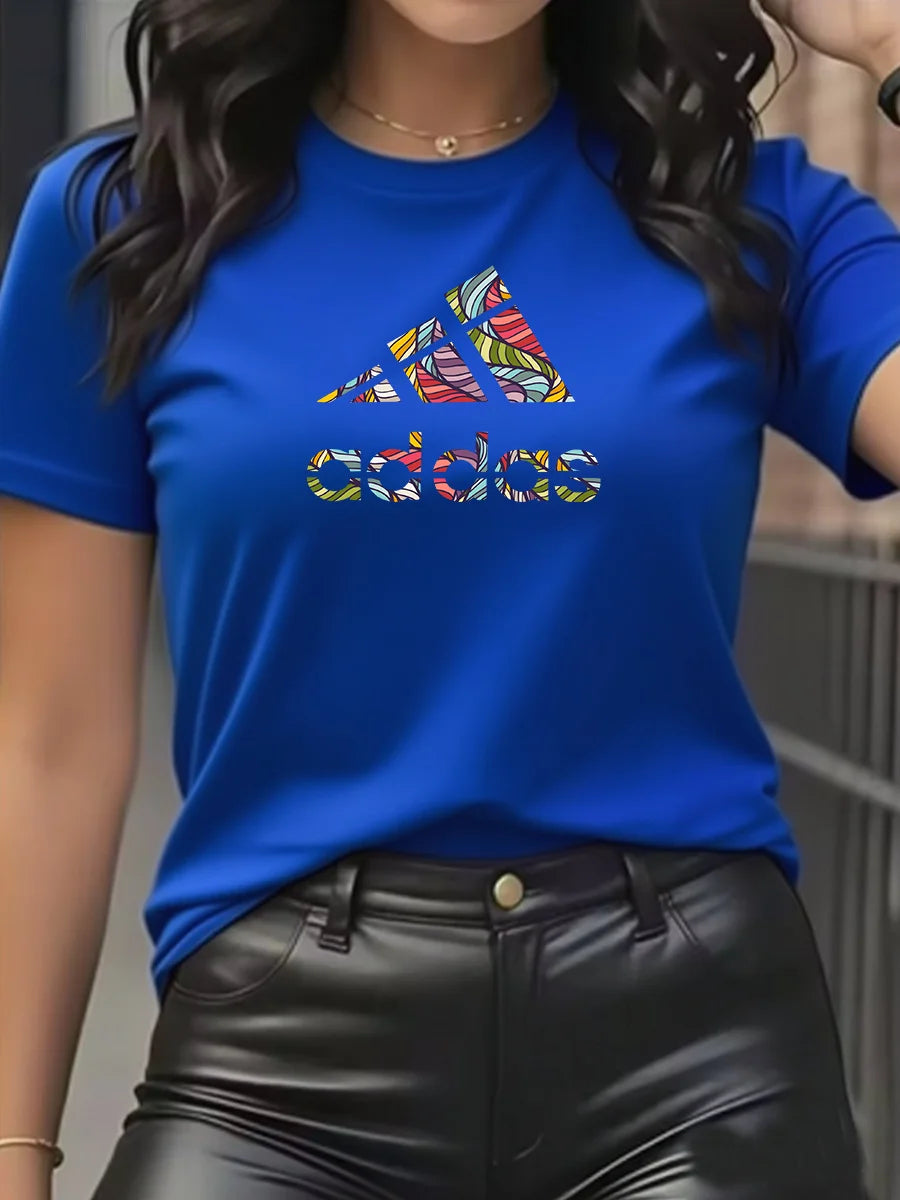 Cotton Round Neck T-Shirt for Women Slim Fit