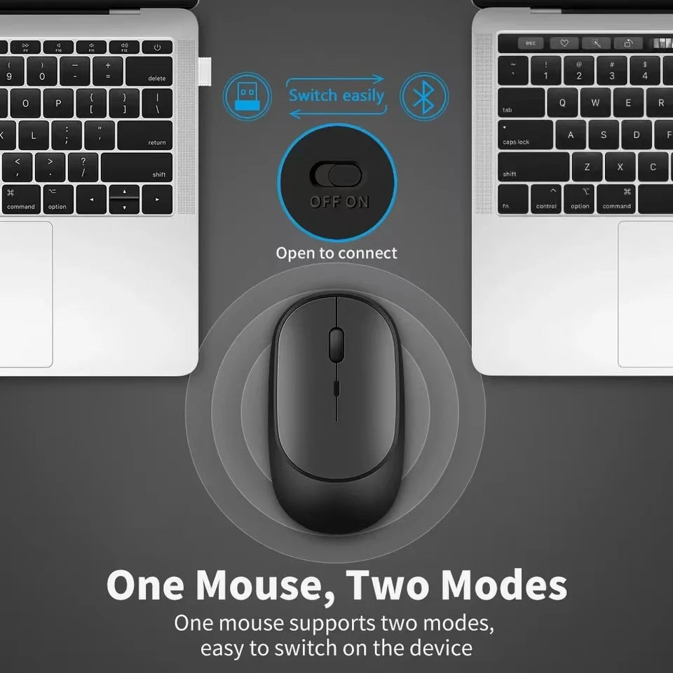Wireless Rechargeable Bluetooth Mouse for Gaming