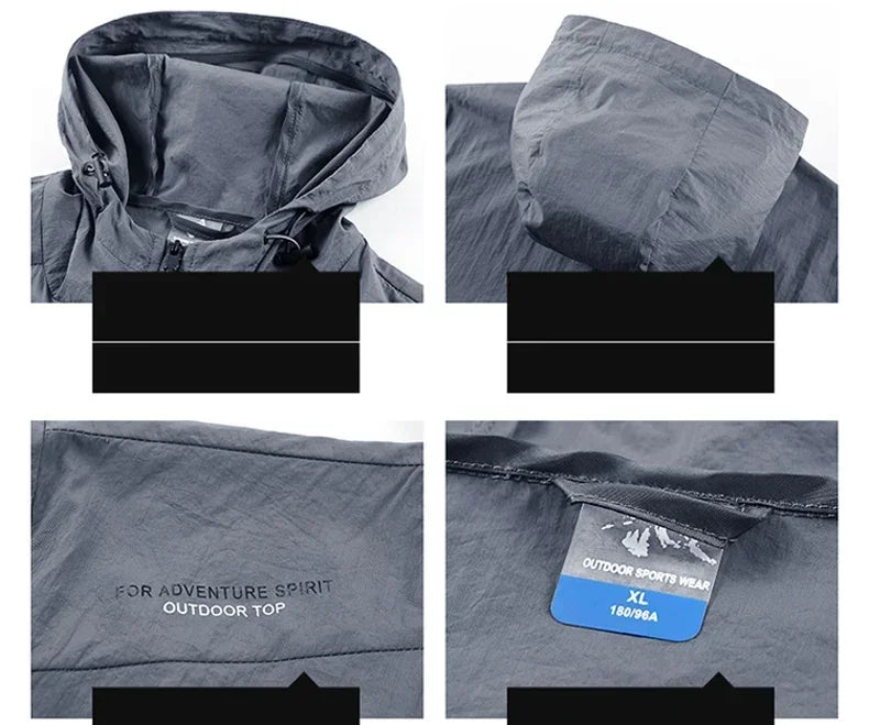Men's UV Protection Quick Dry Windbreaker Jacket