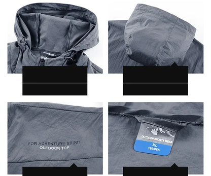 Men's UV Protection Quick Dry Windbreaker Jacket
