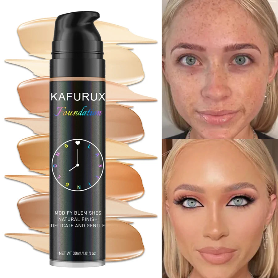 8 Color Liquid Foundation Makeup Set Waterproof Concealer