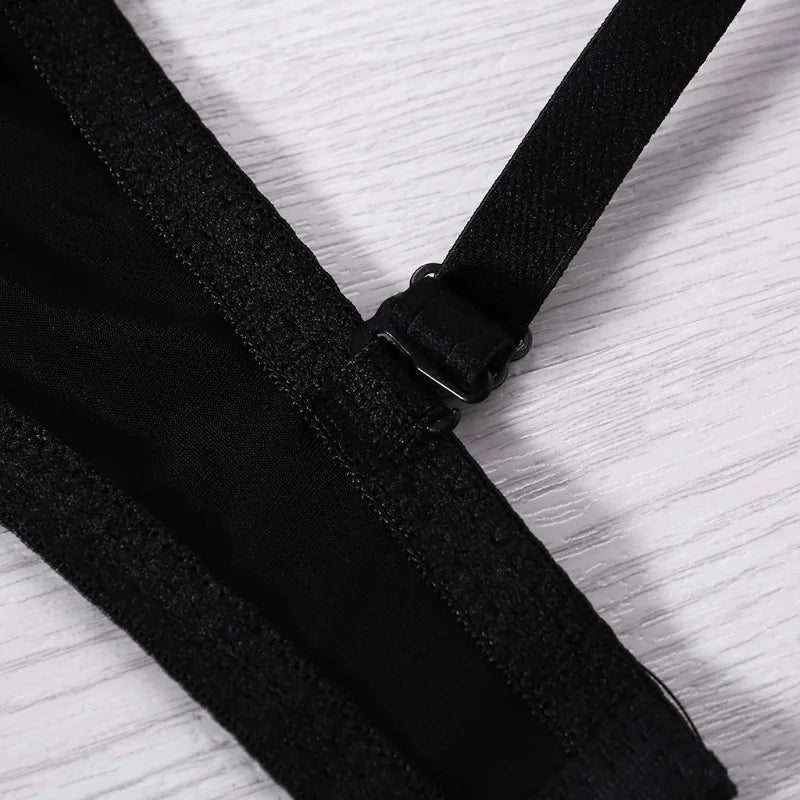 Silver Rivets Gothic Push Up Bralette for Women