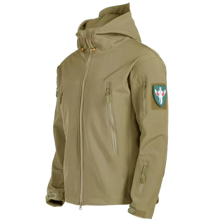 Military Soft Shell Jacket Men Tactical Waterproof