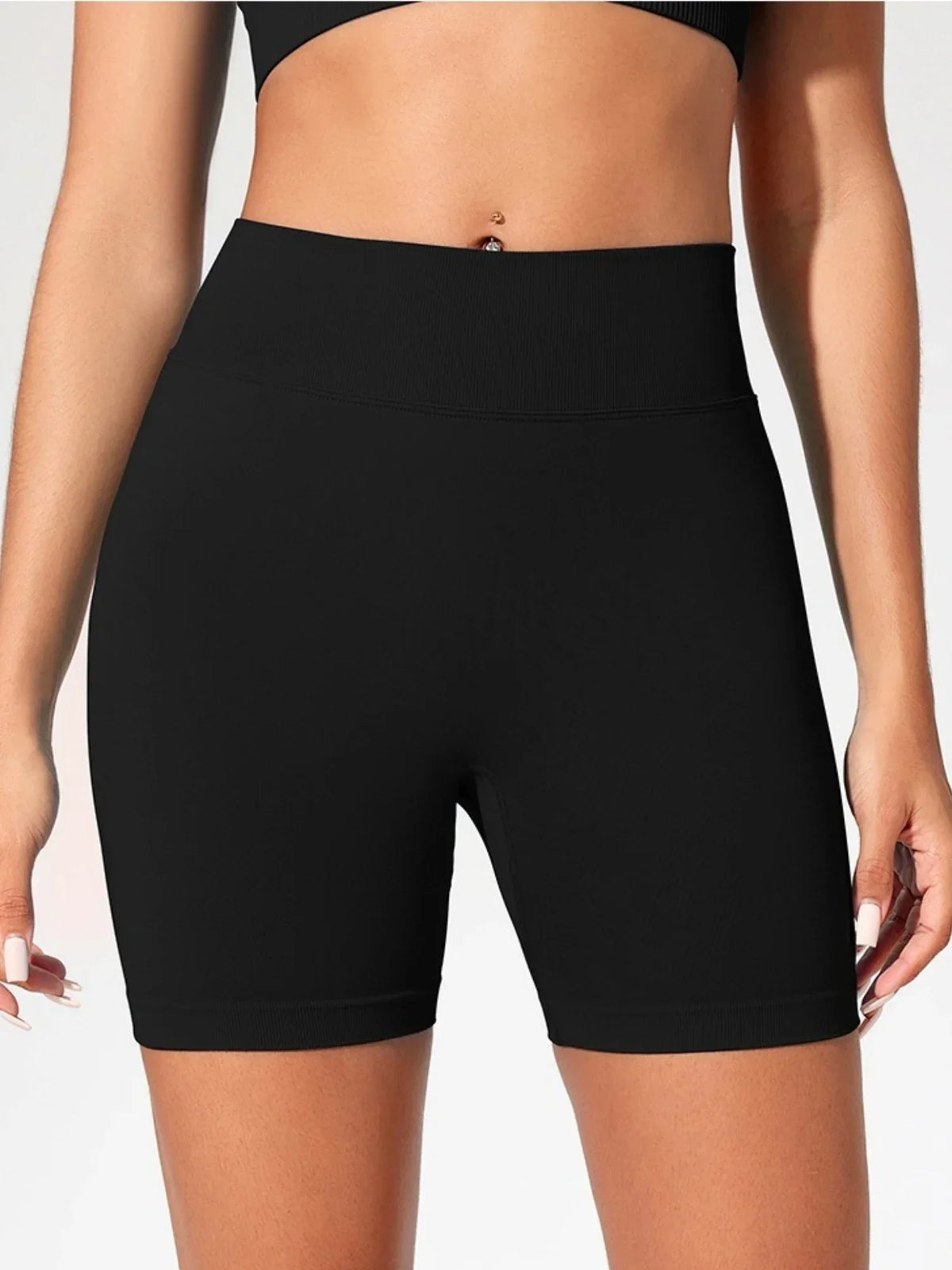 High Waist Seamless Gym Shorts for Women