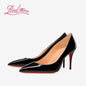 Black Patent Leather Pointed Toe High Heels