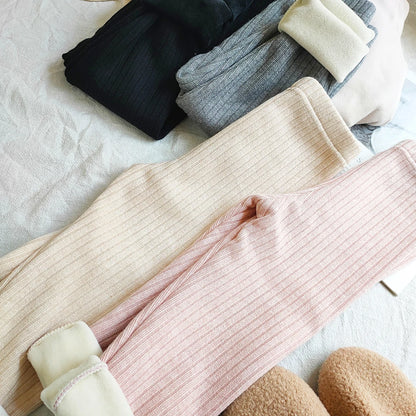 Warm Cashmere Pants for Girls Plus Velvet Trousers