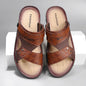 Men's Casual Slip-On Leather Sandals for Summer