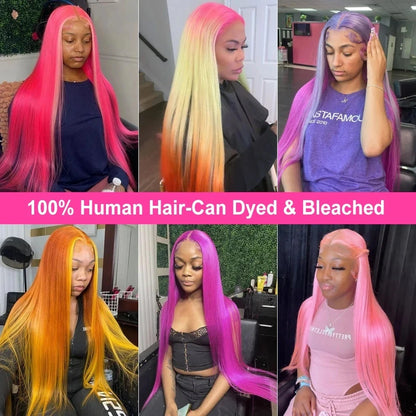 Blonde 613 Lace Front Human Hair Wig 40 Inch Straight