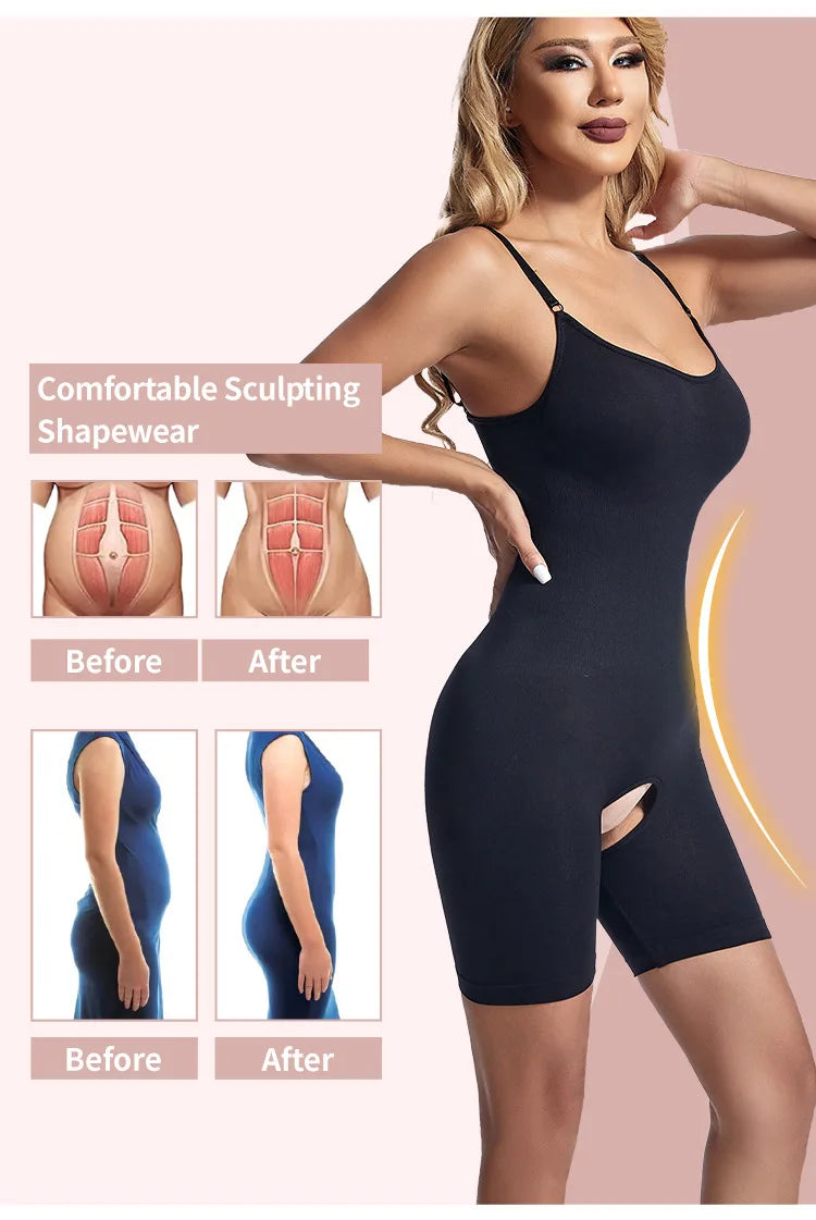 Women Seamless Compression Bodysuit Shapewear
