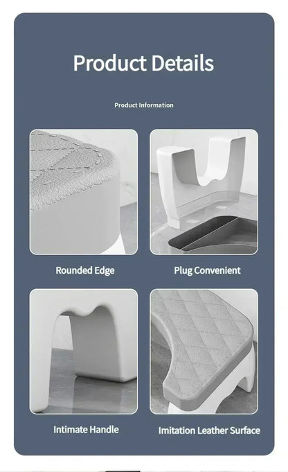 Universal Squatty Potty Toilet Stool - Plastic Waterproof Design