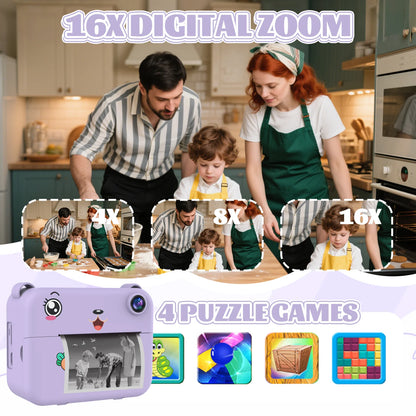 Children Digital Camera 1080P HD Dual Lens Toy