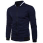 Men's Casual Hooded Tracksuit Jacket with Zipper Pockets