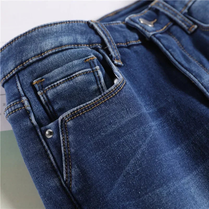 Women's Winter Plush Stretch Skinny Jeans