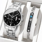 Men's Stainless Steel Quartz Calendar Watch