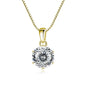 Moissanite Pendant Necklace 925 Sterling Silver Women